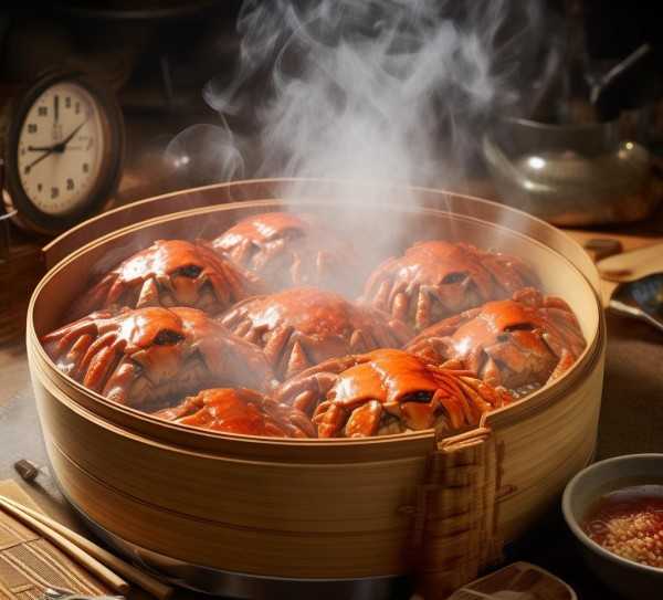 蒸海蟹的最佳时长与技巧揭秘,海蟹蒸多久最合适？揭秘蒸海蟹的最佳时间与技巧,风味,蒸制时间,第1张